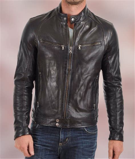 BIKER JACKET IN SOFT LAMBSKIN 